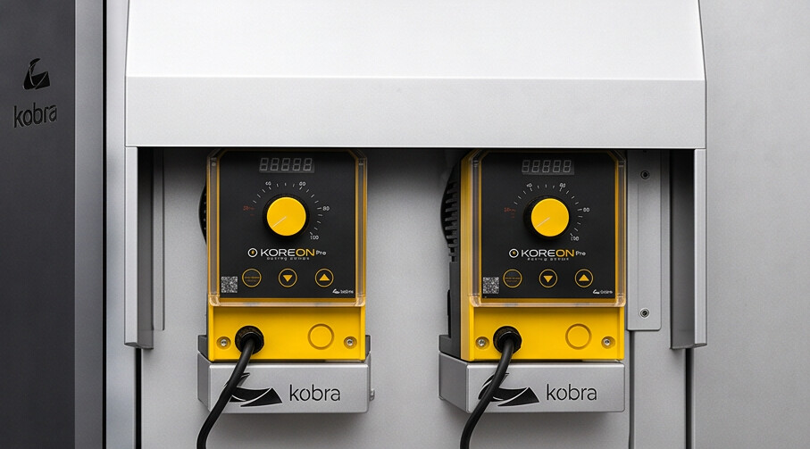 Detalhe dos controladores KOREON Pro da ORKA